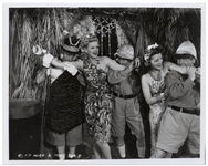Lot of Five 10 x 8 Glossy Photos From The Three Stooges 1941 Films Dutiful but Dumb, Some More of Samoa & I'll Never Heil Again -- Very Good Condition